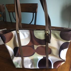 Coach Scarf Print Tote